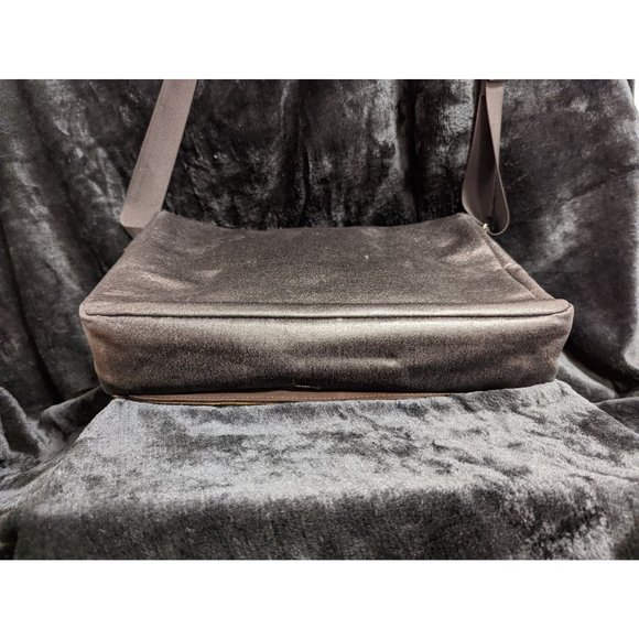 Leather Messenger Bag Brooklyn NY 14 Street Union Square Hand Printed Image - Picture 7 of 14